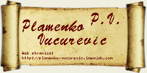 Plamenko Vučurević vizit kartica